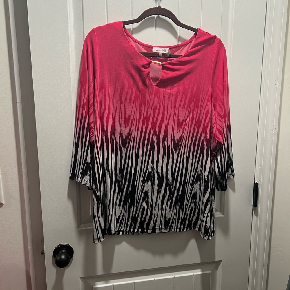 Calvin Klein Pink Blouse- Size 1x